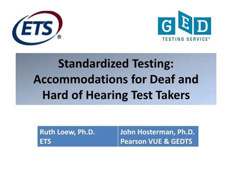 using standardized tests to evaluate deaf hard of hearing|Tips and Strategies for Conducting Standardized .